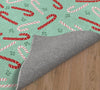 CANDY CANE KISSES MINT Area Rug By Kavka Designs