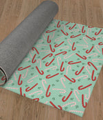 CANDY CANE KISSES MINT Area Rug By Kavka Designs