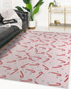 CANDY CANE KISSES PINK Area Rug By Kavka Designs