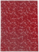 CANDY CANE KISSES RED Area Rug By Kavka Designs