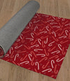 CANDY CANE KISSES RED Area Rug By Kavka Designs