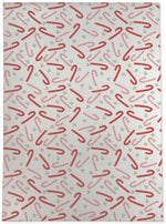 CANDY CANE KISSES WHITE Area Rug By Kavka Designs