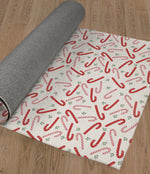 CANDY CANE KISSES WHITE Area Rug By Kavka Designs