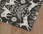 DEER ME CHARCOAL Area Rug By Kavka Designs