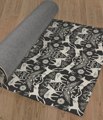 DEER ME CHARCOAL Area Rug By Kavka Designs