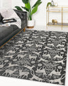 DEER ME CHARCOAL Area Rug By Kavka Designs