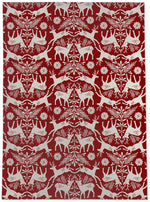 DEER ME CRANBERRY Area Rug By Kavka Designs