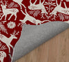 DEER ME CRANBERRY Area Rug By Kavka Designs