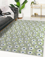 GARDEN PARTY GREEN Area Rug By Kavka Designs