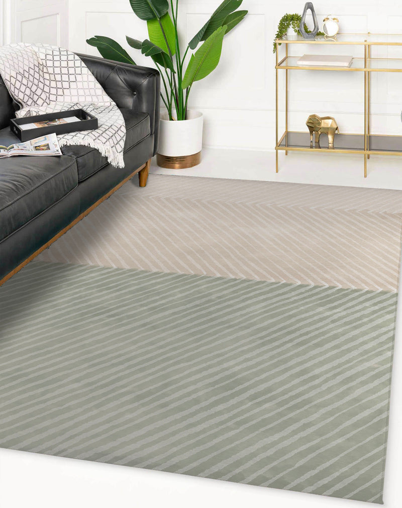 ZIGGLY GREEN Area Rug By Kavka Designs