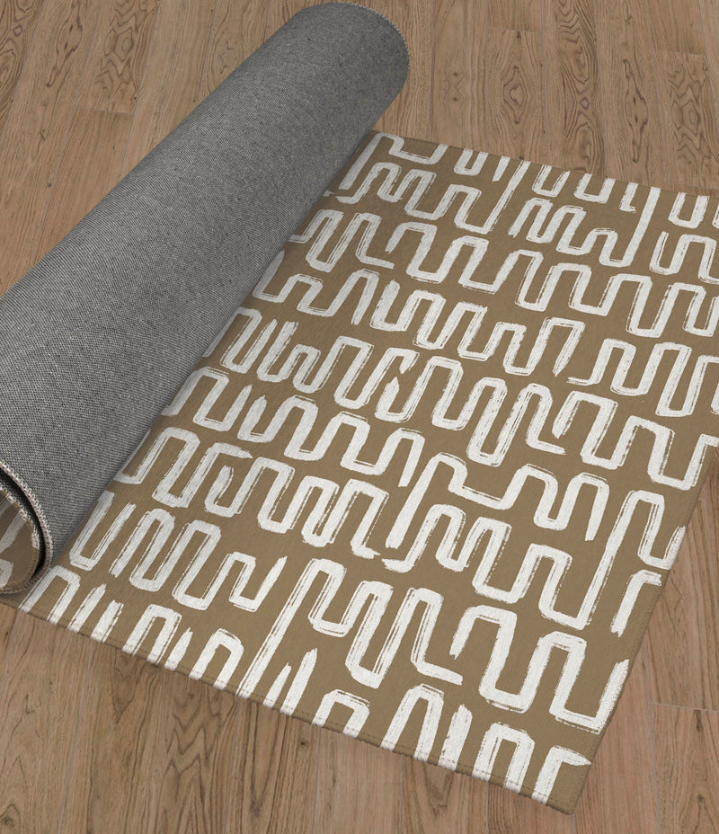 ZIP BROWN Area Rug By Kavka Designs