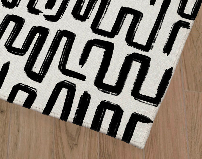 ZIP CHARCOAL Area Rug By Kavka Designs