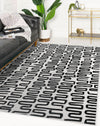 ZIP CHARCOAL Area Rug By Kavka Designs