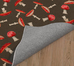 A MUSHROOM PARTY BROWN Area Rug By Kavka Designs