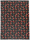 A MUSHROOM PARTY CHARCOAL Area Rug By Kavka Designs