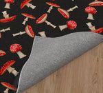 A MUSHROOM PARTY CHARCOAL Area Rug By Kavka Designs