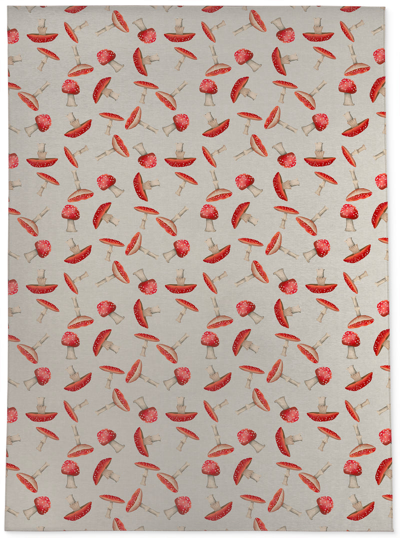 A MUSHROOM PARTY IVORY Area Rug By Kavka Designs