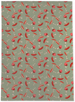 A MUSHROOM PARTY SAGE Area Rug By Kavka Designs