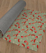 A MUSHROOM PARTY SAGE Area Rug By Kavka Designs