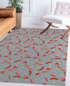 A MUSHROOM PARTY SLATE Area Rug By Kavka Designs