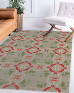 MUSHROOM TILE BEIGE Area Rug By Kavka Designs