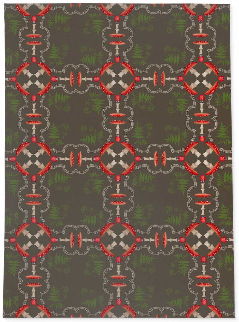 MUSHROOM TILE BROWN Area Rug By Kavka Designs