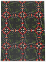 MUSHROOM TILE CHARCOAL SQUARE Area Rug By Kavka Designs