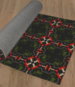 MUSHROOM TILE CHARCOAL SQUARE Area Rug By Kavka Designs