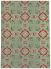 MUSHROOM TILE SAGE SQUARE Area Rug By Kavka Designs