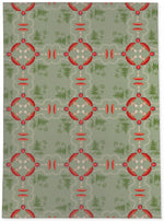 MUSHROOM TILE SAGE SQUARE Area Rug By Kavka Designs