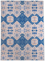 ABADEH BLUE AND GREY Area Rug By Kavka Designs