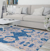 ABADEH BLUE AND GREY Area Rug By Kavka Designs