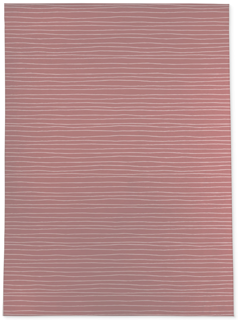 LINEAR DUSTY ROSE Area Rug By Kavka Designs