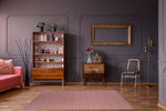 LINEAR DUSTY ROSE Area Rug By Kavka Designs