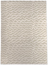 WAVES ABSTRACT BEIGE Area Rug By Kavka Designs