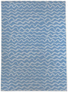 WAVES ABSTRACT BLUE Area Rug By Kavka Designs