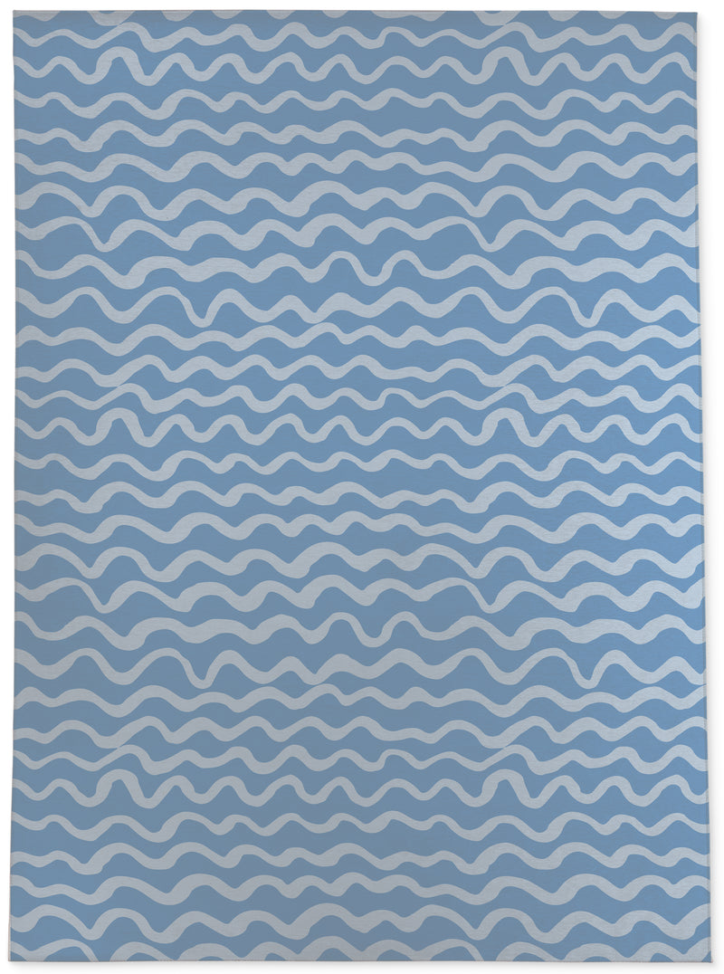 WAVES ABSTRACT BLUE Area Rug By Kavka Designs