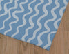 WAVES ABSTRACT BLUE Area Rug By Kavka Designs