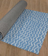 WAVES ABSTRACT BLUE Area Rug By Kavka Designs