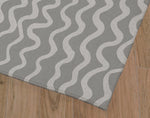 WAVES ABSTRACT GREY Area Rug By Kavka Designs