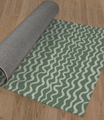 WAVES ABSTRACT SAGE Area Rug By Kavka Designs