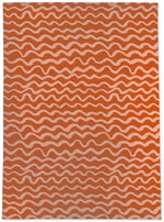 WAVES ABSTRACT TERRACOTTA Area Rug By Kavka Designs