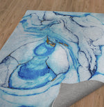 LAGOON BRIGHT BLUE Area Rug By Marina Gutierrez