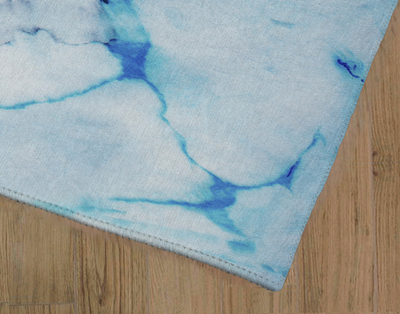 LAGOON BRIGHT BLUE Area Rug By Marina Gutierrez