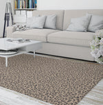 LEOPARD BEIGE Area Rug By Marina Gutierrez