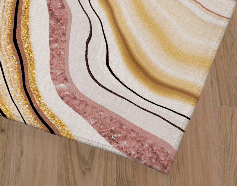 AGATE PINK Area Rug By Marina Gutierrez