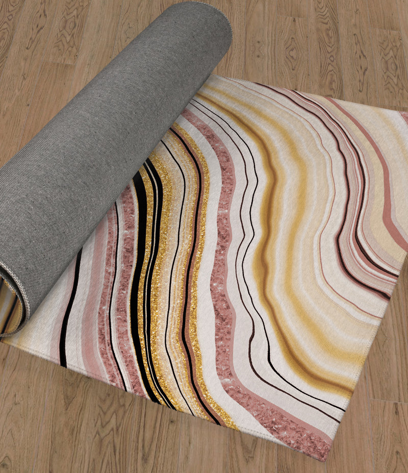 AGATE PINK Area Rug By Marina Gutierrez