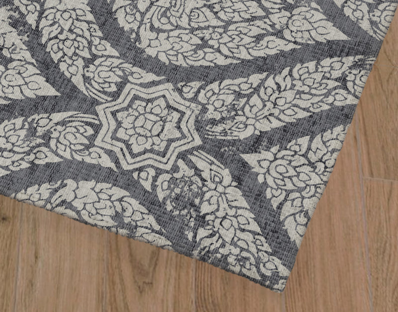 RAIN DARK GREY Area Rug By Marina Gutierrez