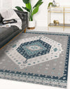 ADANA BLUE & GREY Area Rug By Marina Gutierrez