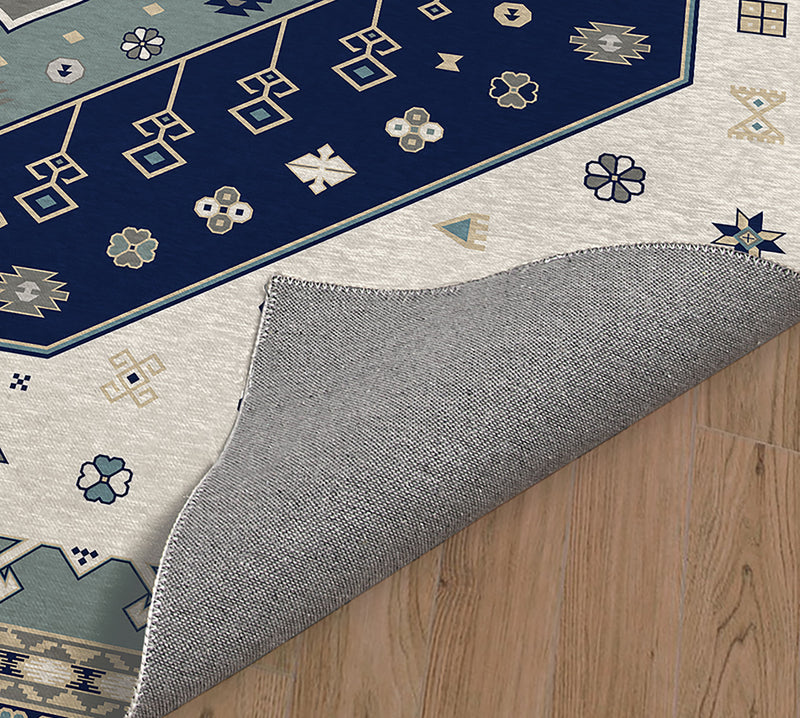 ADANA BLUE & IVORY Area Rug By Marina Gutierrez